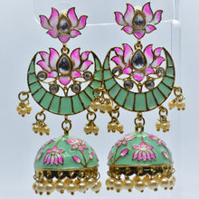 Load image into Gallery viewer, Lotus Jhumki Danglers