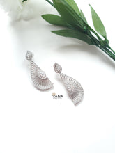 Load image into Gallery viewer, Half Moon Diamond Danglers
