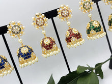 Load image into Gallery viewer, Haya Luxe Pastel Jhumkas
