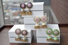 Load image into Gallery viewer, Geometric Jhumkas
