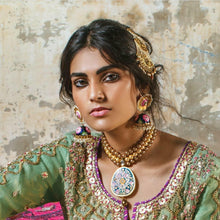 Load image into Gallery viewer, Hand Painted Floral Jhumkas
