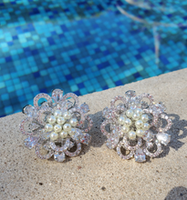 Load image into Gallery viewer, Diamond Cluster Studs
