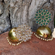 Load image into Gallery viewer, Matte Copper Jhumkas
