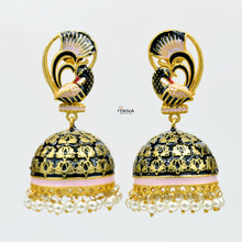 Load image into Gallery viewer, Morni Peacock Jhumkas
