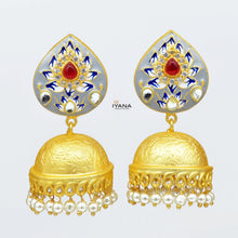 Load image into Gallery viewer, Matte Pear Jhumkas
