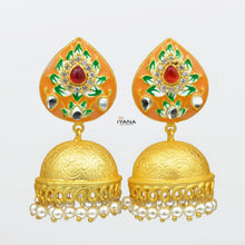 Load image into Gallery viewer, Matte Pear Jhumkas
